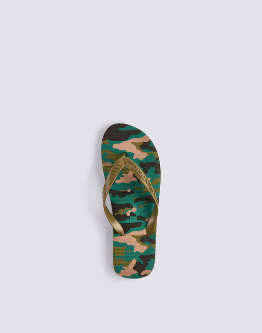 CAMOU PRINT FLIP-FLOPS
