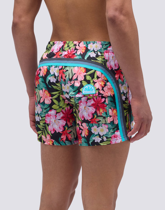COSTUME DA BAGNO CORTO VITA ELASTICATA STAMPA BORA BORA