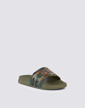 ZAPATILLA DE RAYAS CAMUFLADAS CON LOGOTIPO