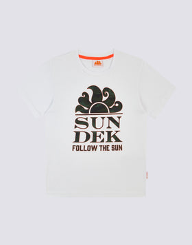 MINI NEW LOGO T-SHIRT GIROCOLLO CON STAMPA CAMOU