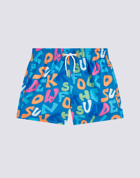 COSTUME DA BAGNO CORTO VITA ELASTICATA REPREVE® STAMPA MULTIPOP