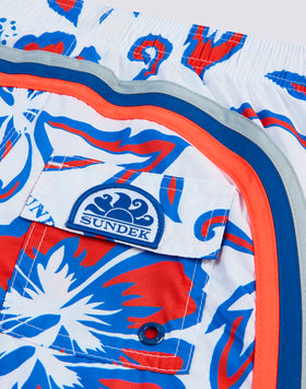 MAILLOT DE BAIN COURT REPREVE® À TAILLE ÉLASTIQUE AVEC IMPRIMÉ SK23