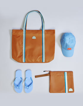 LUDWIG - BOLSO DE MANO CON DETALLE ARCO IRIS