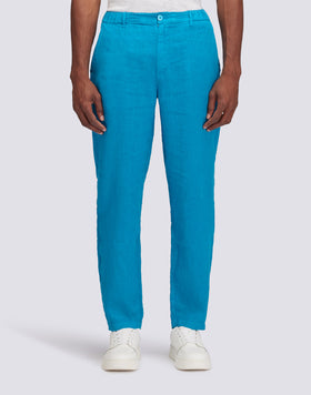 PANTALON EN LIN SEMI-EXTENSIBLE