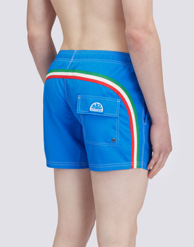 MAILLOT DE BAIN TAILLE COURTE ÉLASTIQUE POLYESTER RECYCLÉ REPREVE®