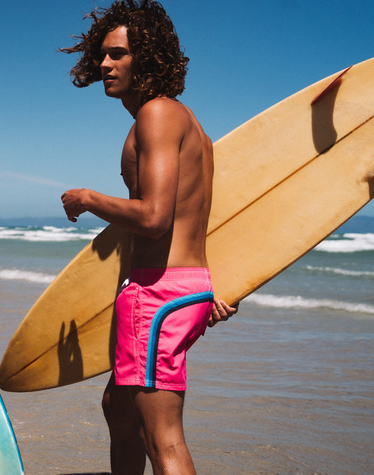 MAILLOT DE BAIN TAILLE COURTE ÉLASTIQUE POLYESTER RECYCLÉ REPREVE®