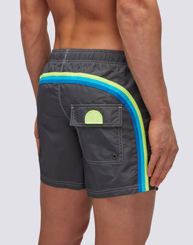 BAÑADOR DE CINTURA CORTA ELÁSTICO DE TAFETÁN ICONIC