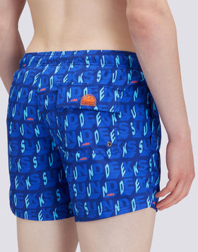 COSTUME DA BAGNO CORTO VITA ELASTICATA STAMPA SUNCUBE IN POLY RICICLATO