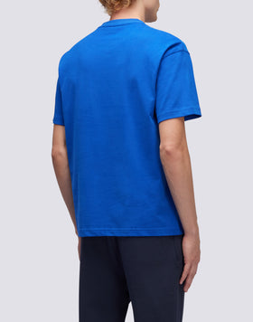 CAMISETA DE ALGODÓN CON CUELLO REDONDO Y LOGOTIPO