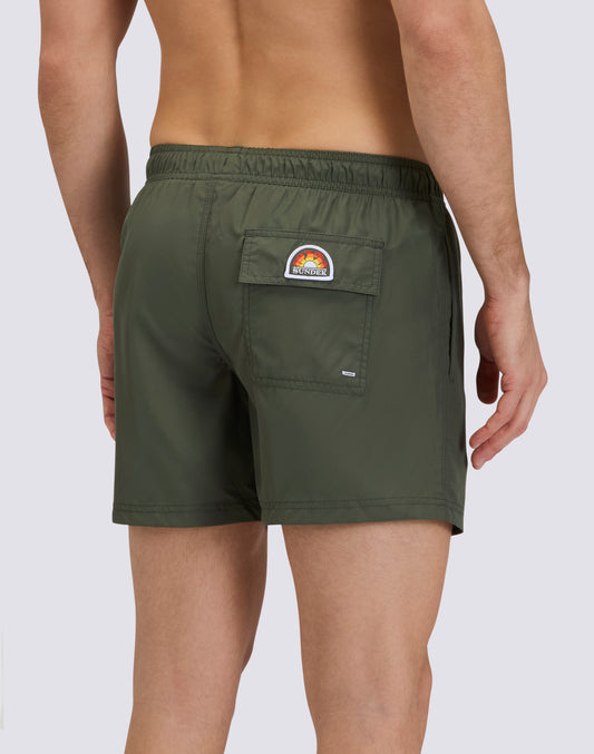 SHORT DE BAIN COURT À TAILLE ÉLASTIQUE EN POLYESTER RECYCLÉ REPREVE®