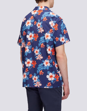 CAMICIA MODELLO BOWLING CON STAMPA