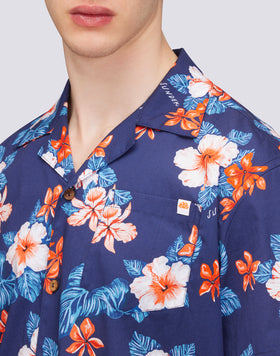 CAMICIA MODELLO BOWLING CON STAMPA