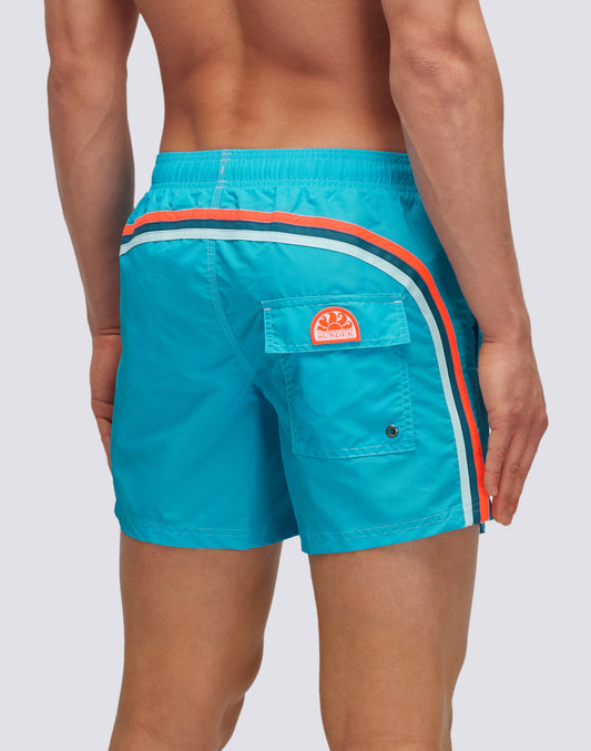 BAÑADOR DE CINTURA CORTA ELÁSTICO DE TAFETÁN ICONIC