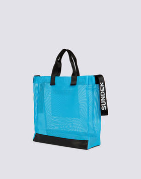 BOLSA DE PLAYA DE REJILLA CON LOGOTIPO