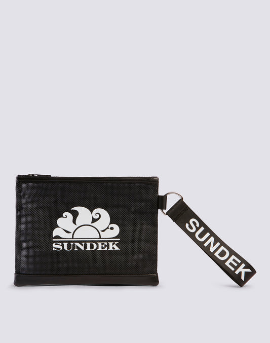 MINI BOLSO DE MALLA CON LOGOTIPO