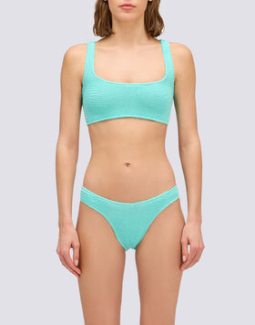 TOP SOUTIEN-GORGE EN TISSU GAUFRÉ