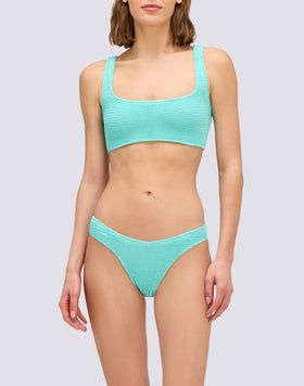 TOP SOUTIEN-GORGE EN TISSU GAUFRÉ