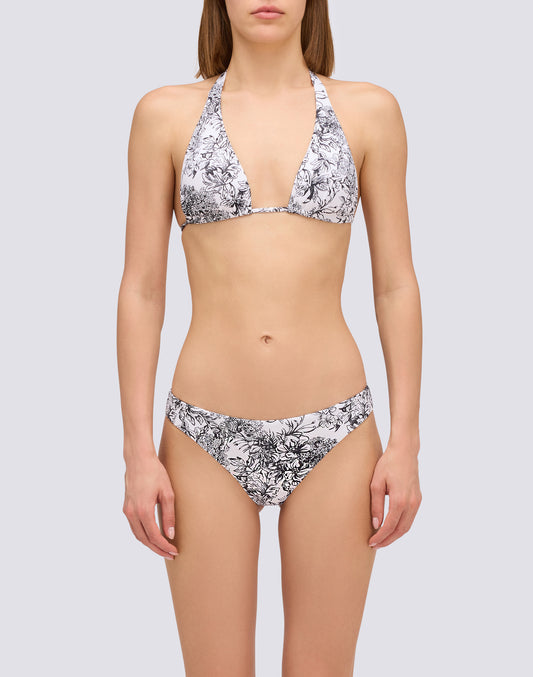 HILA - TOP A TRIANGOLO AMERICANO FLEUR DE JOIE
