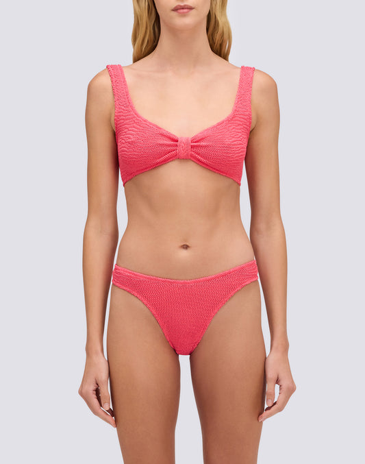 TOP BRALETTE EN TISSU GAUFRÉ