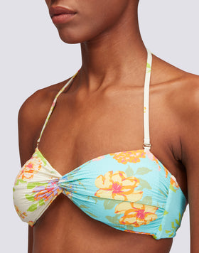 QUARTZ - FLOWER BUNCH PRINTED BAND TOP