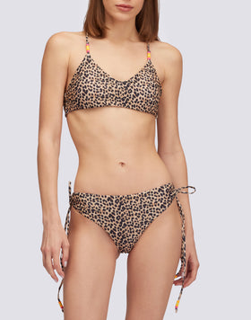 DIETRICH - SLIP CULOTTE CON COULISSE REGOLABILE STAMPA SWEET LEOPARD