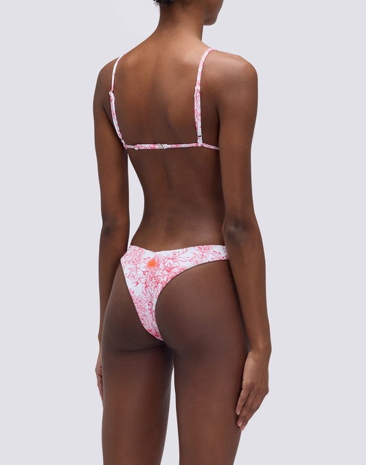 LOREN - FLEUR DE JOIE HIGH-WAISTED BIKINI