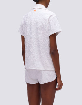 CHEMISE DE BOWLING EN ÉPONGE JACQUARD AVEC MOTIF SK23