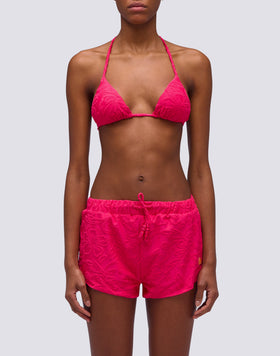 SHORT EN ÉPONGE JACQUARD À MOTIF SK23