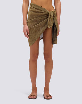 PARÉO COURT EN LUREX