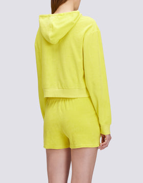 SWEAT-SHIRT EN TERRY STRETCH AVEC ZIP