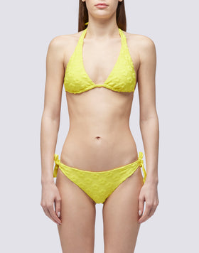 AMERICAN TERRY TOP WITH FLORAL JACQUARD MOTIF