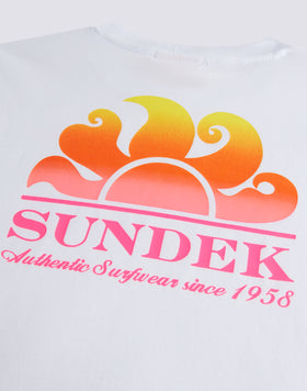 T-SHIRT WITH DEGRADE' LOGO