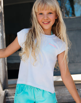 T-SHIRT WITH DEGRADE' LOGO