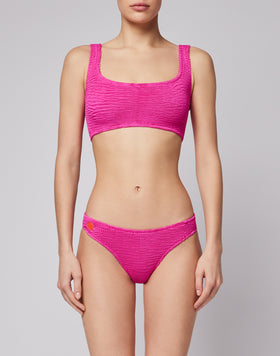 TOP BRA IN TESSUTO GOFFRATO