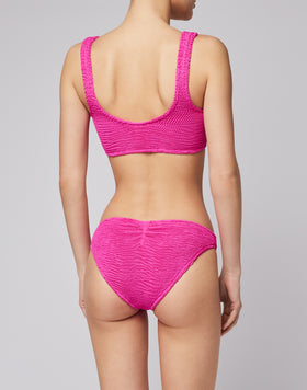 TOP BRA IN TESSUTO GOFFRATO