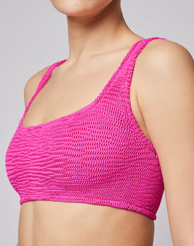 TOP BRA IN TESSUTO GOFFRATO