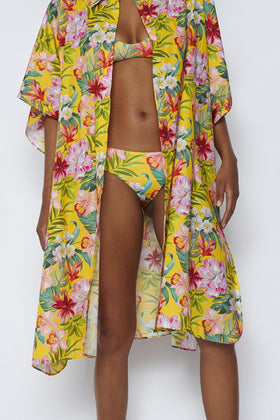 CHEMISE OVERSIZE EN COTON AVEC IMPRIMÉ FLORAL