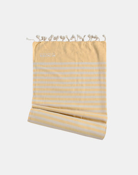 JACQUARD FOUTA BEACH TOWEL WITH LOGO