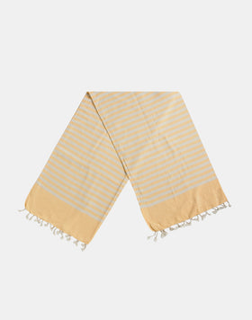 JACQUARD FOUTA BEACH TOWEL WITH LOGO