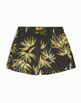 STRETCH WAIST SWIM TRUNKS