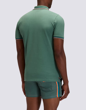 POLO BRICE DE ALGODÓN PIQUÉ CON DETALLES TRICOLOR