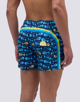 COSTUME DA BAGNO CORTO VITA ELASTICATA STAMPA OFISH