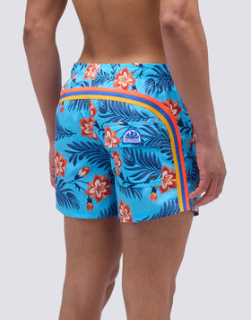 COSTUME DA BAGNO CORTO VITA ELASTICATA STAMPA WALL FLOWER