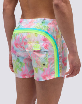 COSTUME DA BAGNO CORTO VITA ELASTICATA STAMPA MISTY PALMS