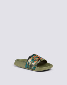CHAUSSONS À BANDE CAMOU AVEC LOGO