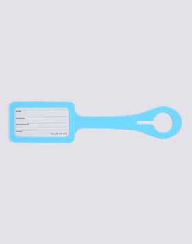ÉTIQUETTE DE BAGAGE AVEC LOGO GRAVÉ