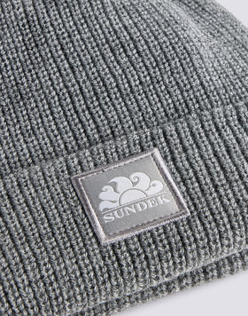 RIB KNITTED BEANIE