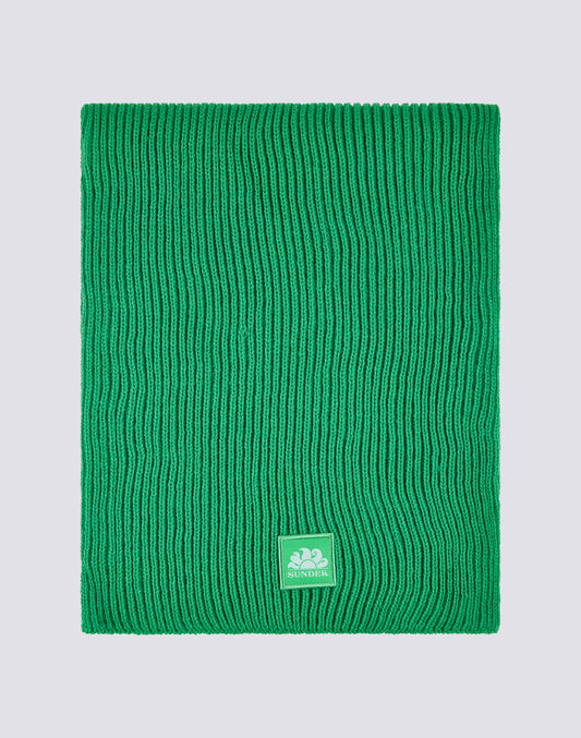 SOLID COLOR RIBBED SCARF
