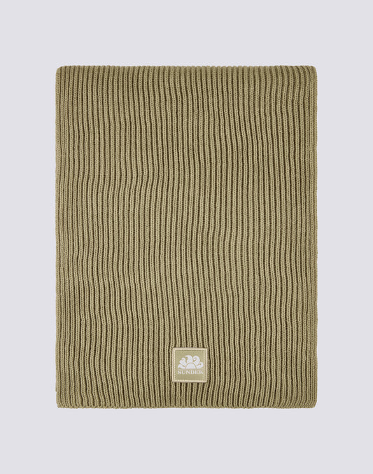 SOLID COLOR RIBBED SCARF