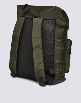 SAC À DOS EN NYLON BRILLANT AVEC POCHES CARGO